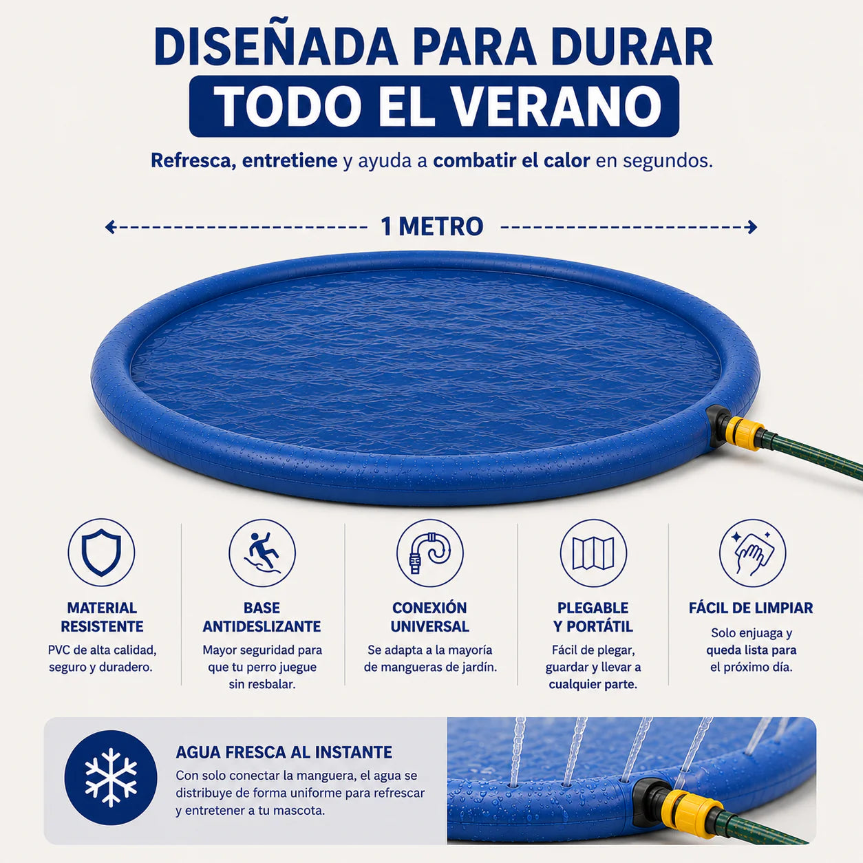 Alfombra aspersor mascotas