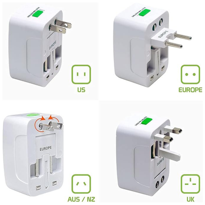 Adaptador corriente universal +150 Países