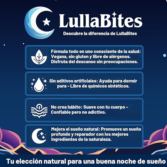 LullaBites – Gummies Naturales para tu Rutina Nocturna (60 unidades)