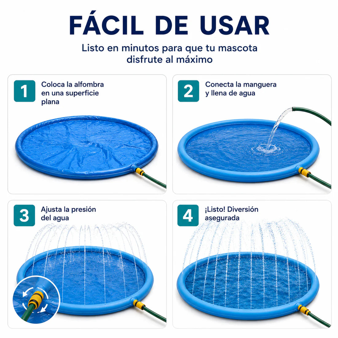 Alfombra aspersor mascotas