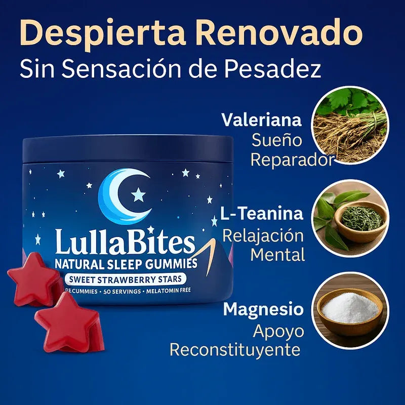 LullaBites – Gummies Naturales para tu Rutina Nocturna (60 unidades)